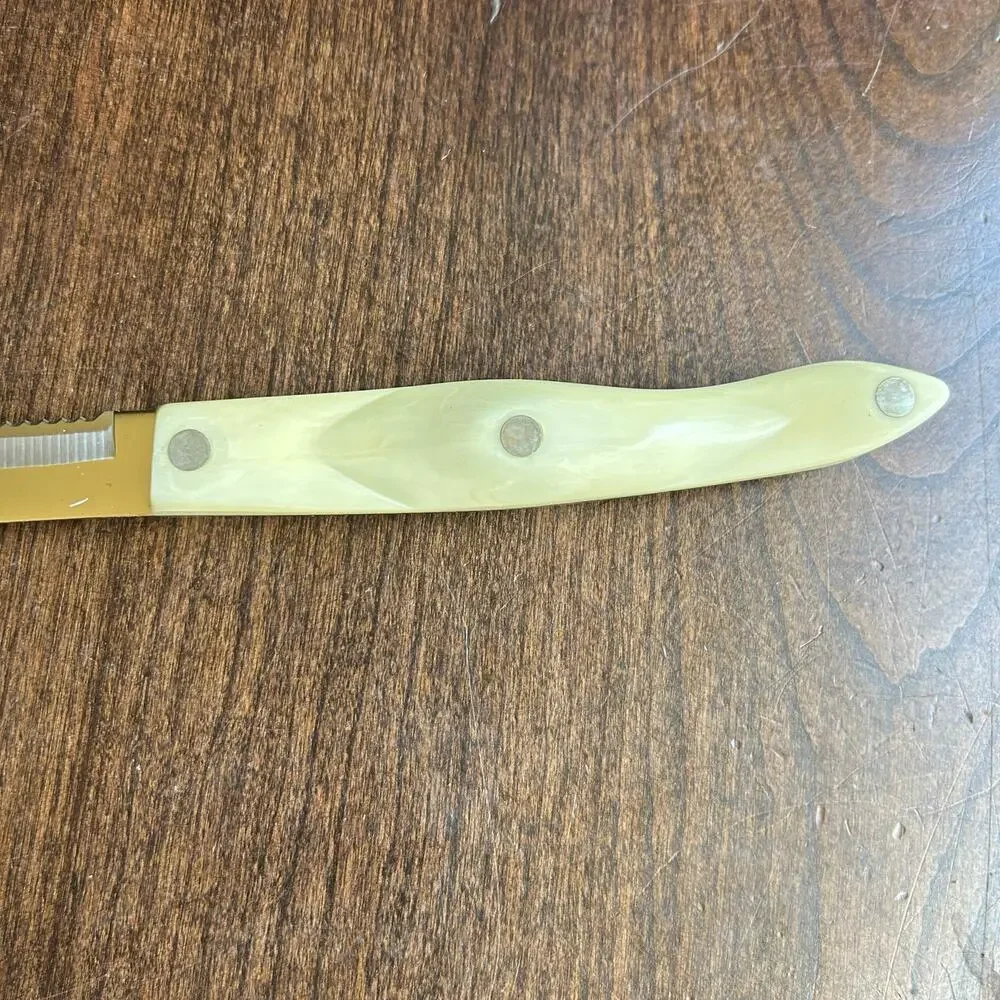 Cutco 1729 KB Petite Carver Kitchen Knife Pearl White Made in USA